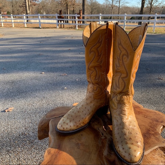 VERY RARE VINTAGE NOCONA OSTRICH COWBOY BOOTS - Picture 8 of 9